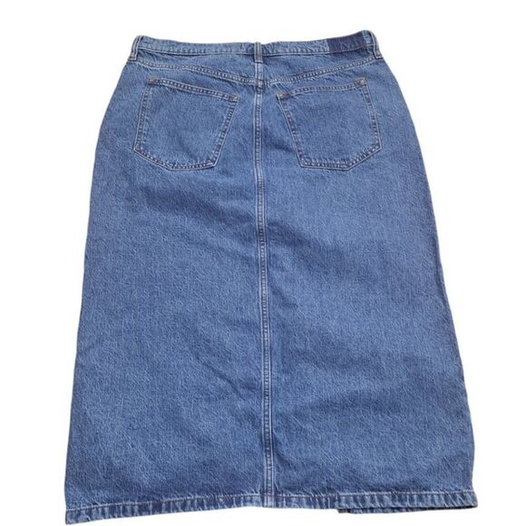Abercrombie & Fitch Women's Denim Skirt Blue High Rise Boho 32/14 - Picture 3 of 10